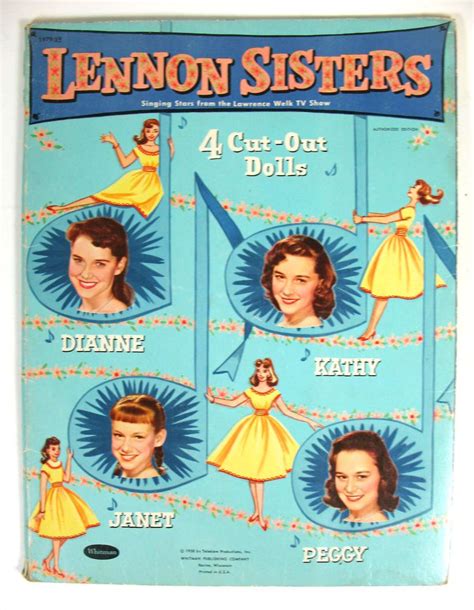 Lennon Sisters Paper Dolls 1958 Whitman Publishing Co Partial Set 56 Years Old The Lennon