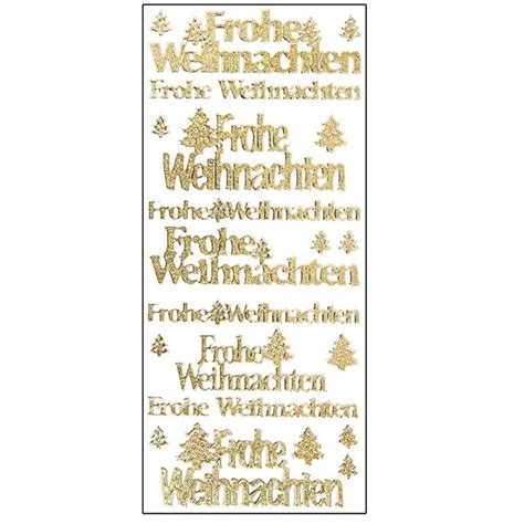 Sticker Frohe Weihnachten Gold Artikel Bastel Schn Ppchen