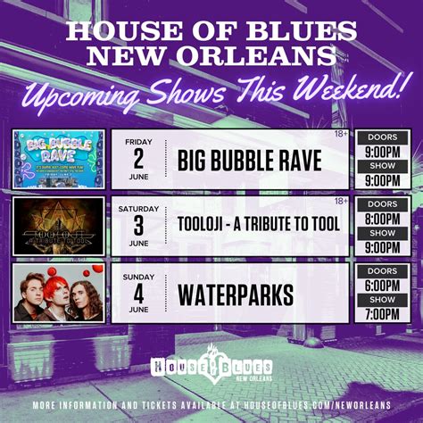 House Of Blues New Orleans On Twitter This Weekend At House Of Blues