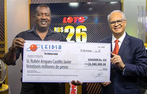 Leidsa Entrega 26 Millones De Pesos Al Ganador 420 Del Loto