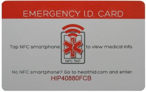 Health ID Emergency Medical ID Card With Smartphone Access