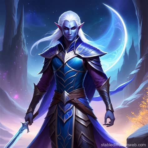 Drow Elf Assassin in Dungeons and Dragons Art | Stable Diffusion Online