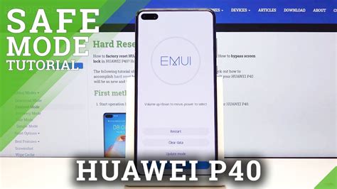 Safe Mode Huawei P40 Exit Safe Mode Instructions Youtube