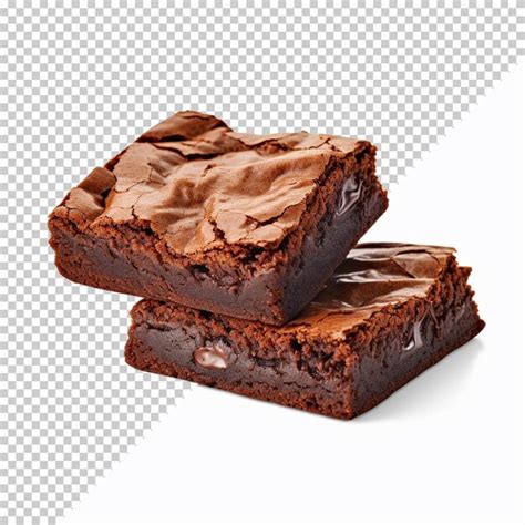 Premium Psd Brownie Isolated On White Background