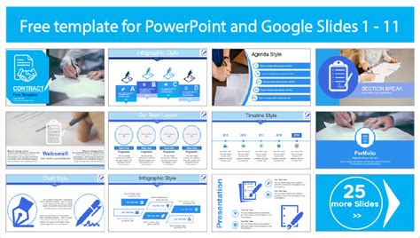 Modelo De Contrato Modelos Para Powerpoint E Google Slides