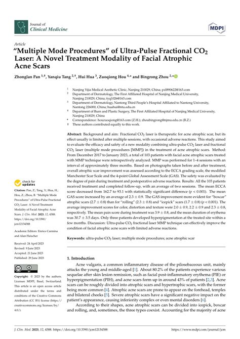 Pdf Multiple Mode Procedures Of Ultra Pulse Fractional Co Laser A