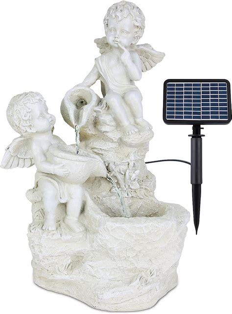 Vatch V Ritable Fontaine De Jardin Ange Cascade Solaire Pour Int Rieur