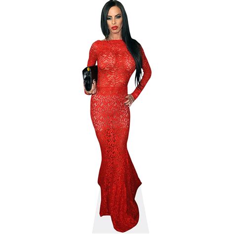 Brandy Aniston Red Dress Cardboard Cutout Celebrity Cutouts