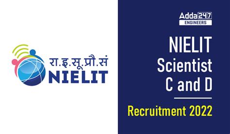 Nielit Scientist C And D Recruitment Out For Posts Apply