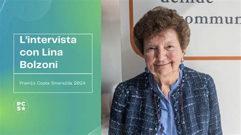 Premio Costa Smeralda 2024 L Intervista Con Lina Bolzoni YouTube