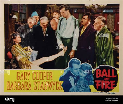 Ball Of Fire From Left Barbara Stanwyck Tully Marshall Richard