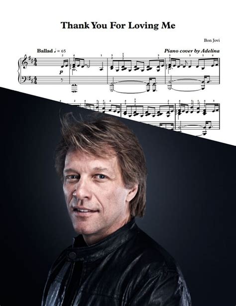 "Thank You for Loving Me" - Bon Jovi - Piano sheets