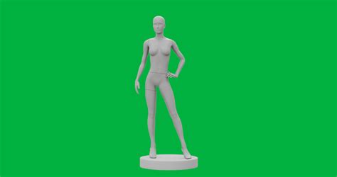 Nude Woman Standing Front Isolated On White Stock Video Footage K And HD Video Clips