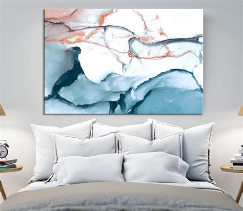 Abstract painting Marble canvas print Modern wall decor Marble | Etsy