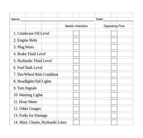 Making Your Excel Check List Free Sample Example Format Templates