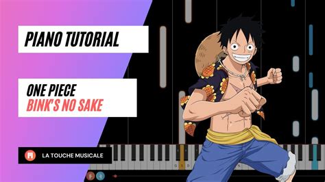 Piano Tutorial Of Binks Sake From One Piece Youtube