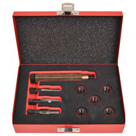 Kit réparation filetage bougie de préchauffage 9 pcs M10x1 25mm