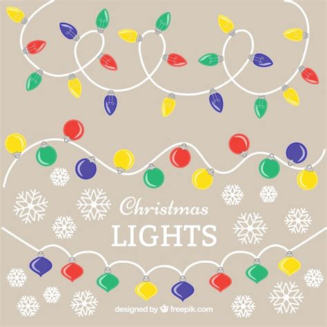 Vectores E Ilustraciones De Dibujo Luces Navidad Para Descargar Gratis