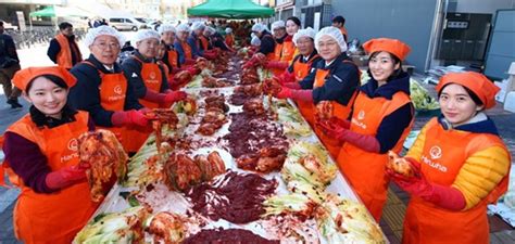 한화 사랑의 김장나눔 대축제 진행