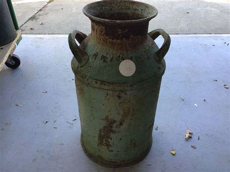 10 GALLON MILK CAN Currie Auction Service