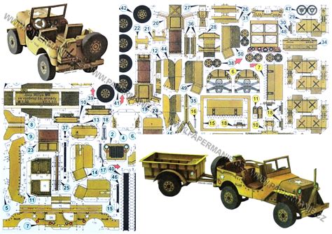 Vojensk Technika Jeep Willys Mb S Voz Kem Papermanie Cz