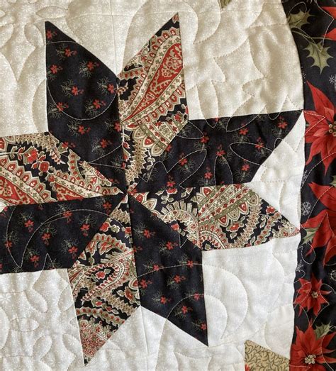 Poinsetta Stars A Christmas Quilt To Warm Your Holidays Stars Of Cream