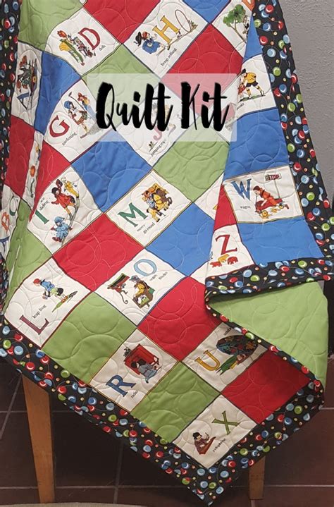 Vintage Baby Quilt Kit Baby Quilt Kit Easy Quilt Kit Etsy