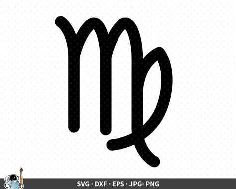 Virgo Svg Virgo Vector Zodiac Clipart Astrology Cricut Etsy