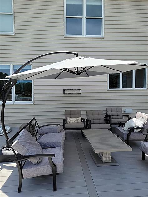 Grand Patio Sunbrella Fabric Patio Umbrella Ft Deluxe Napoli Curvy