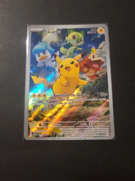 CARTE POKÉMON Pikachu 027 Promo SVP027 Scellé EV02 Evolution à Paldéa