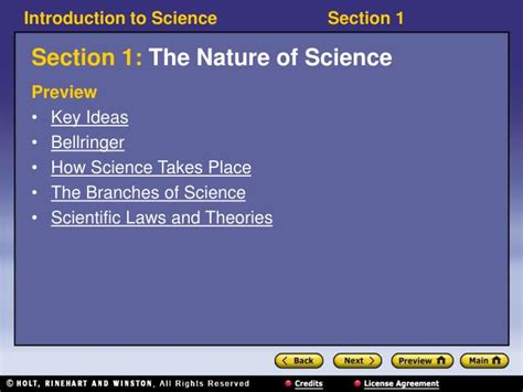 Ppt Section 1 The Nature Of Science Powerpoint Presentation Free