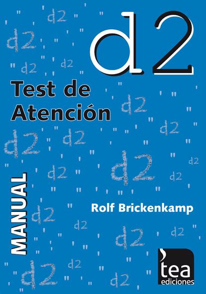 D2 Test De Atención 8 88 Años El Corrector De Test