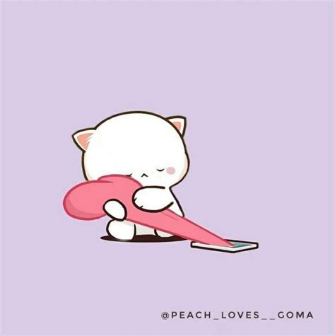 Pin By O M On Peachcat Kawaii Cute Cat Illustration Cute Love Memes