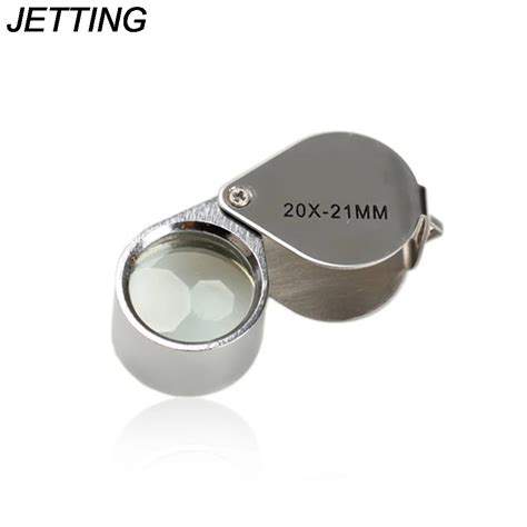 1pcs Portable 20 X 21mm Jewelry Magnifying Glass 20x Folding Magnifier Loupe For Jewelry Coins