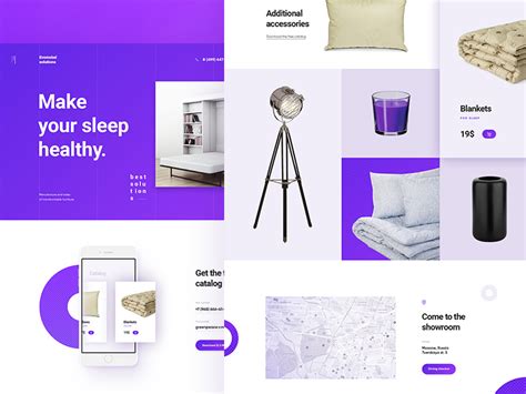 Amethyst Furniture And Accesories Website Template Freebie Supply