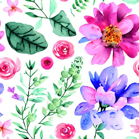 Watercolor Floral Illustration Clip Art · Creative Fabrica