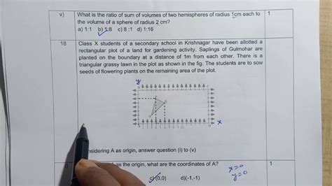 Vvi Class 10 Math Case Study Question With Answers Mathematics