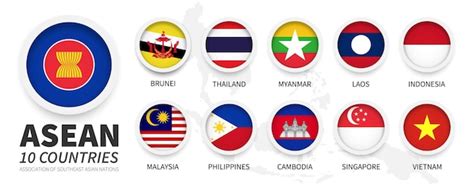 Premium Vector Asean Association Of Southeast Asian Nations And