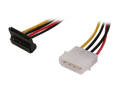 Startech Satapowadapr In Pin Molex To Right Angle Sata Power