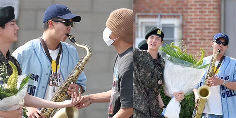 Bts Rm Plays Dynamite On Saxophone At Jin S Military Discharge Event