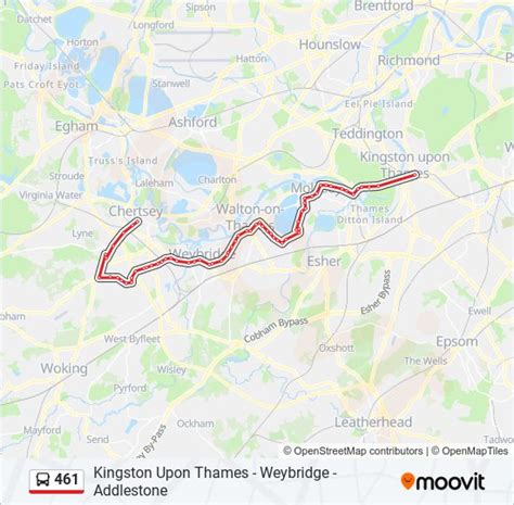 461 Route Schedules Stops And Maps Kingston Upon Thames Updated