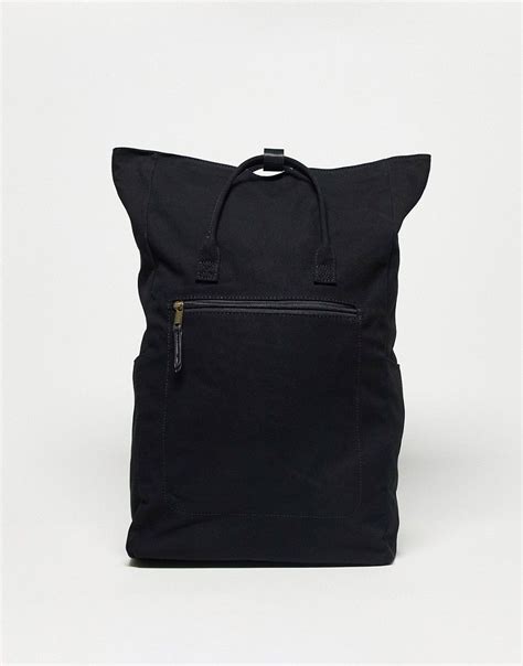 Asos Design Sac Dos En Toile Avec Compartiment Ordinateur Portable