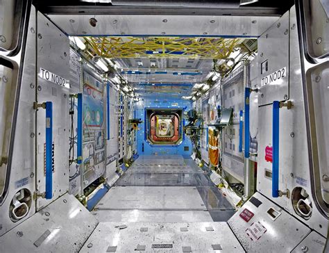 Inside Nasa International Space Station Destiny Module In Addition To