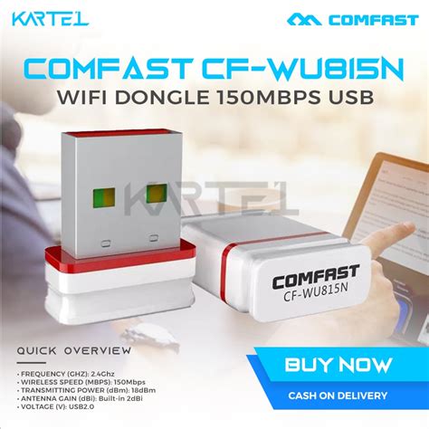 Comfast Cf Wu N Wifi Dongle Mbps Usb Wifi Adapter For Desktop And