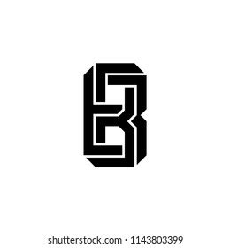 B Monogram Logo Stock Vector (Royalty Free) 1143803399 | Shutterstock