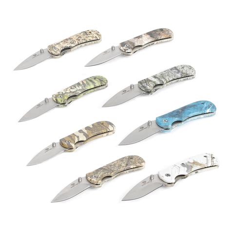 Mossy Oak Piece Folding Pocket Knife Set Blade And Handle