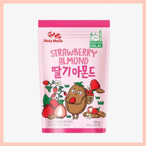 Halal Nuts Holic Korean Seasoning Almond Snack Series G Honey Butter Hot Spicy