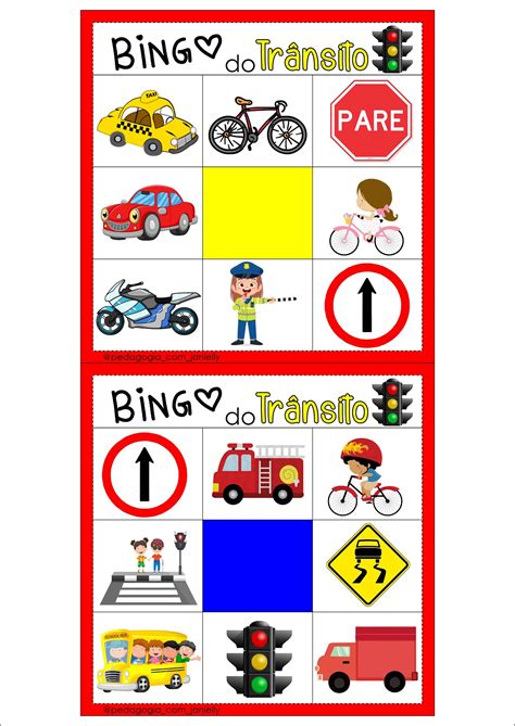 Bingo De Se Ales De Transito Para Imprimir Ideas De Bingo Transito