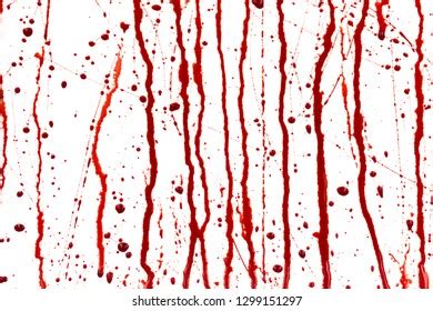 Dripping Blood Isolated On White Background Stock Illustration