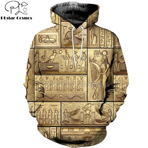 Mysterious Retro Ancient Horus Egypt Goddess Pharaoh Totem 3d Hoodies